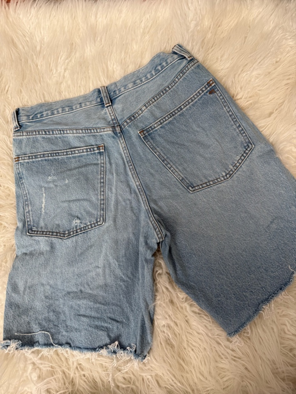 Madewell ‘The Essex Long Baggy Short’ Sz 28 Jean Denim - Picture 5 of 6